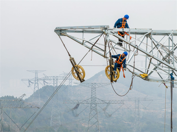 400kv Overhead Power Transmission Lines Stringing Project