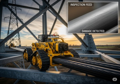 Robotics & Track Crawler Inspectors Speed OPGW / ADSS Network Inspections