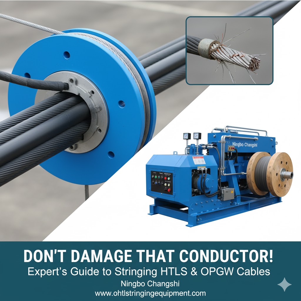 Don't Damage That Conductor! The Expert's Guide to Stringing HTLS and OPGW Cables