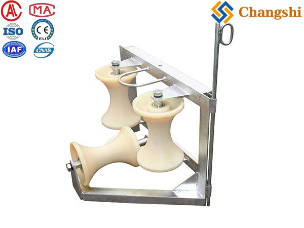 10kN Rated Tri-Roller Corner Cable Guide - Image 1