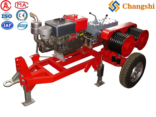 5 Ton Dual-Bullwheel Powered Winch | Heavy-Duty Conductor Stringing