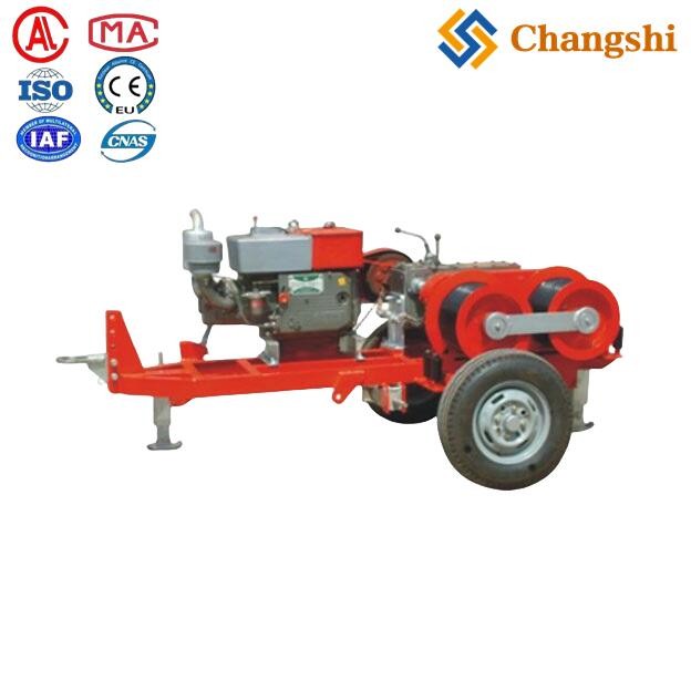 50kN Dual-Bullwheel Powered Winch for Heavy-Duty Stringing - Image 1