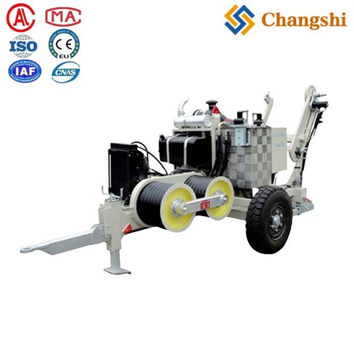 6T Hydraulic Winch Puller For Overhead Power Line Conductor Wire Cable Stringing - Image 1