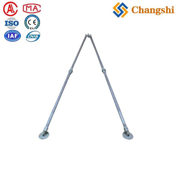 Aluminum A-Frame Gin Pole with Integrated Manual Winch for Controlled Lifting