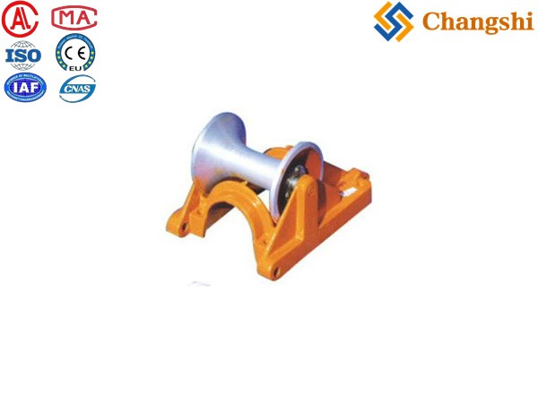 Cast Aluminum Ground Cable Roller with Support - Image 1