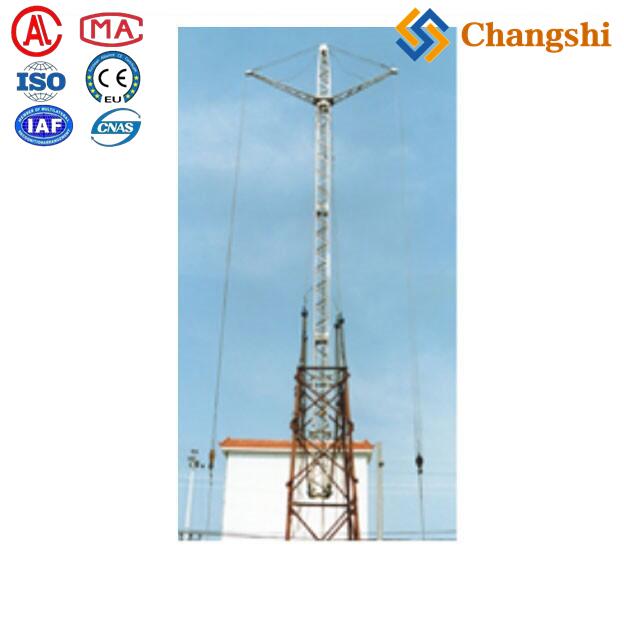 Double Frame Aluminum Alloy Inner-Suspend Swivel Gin Pole For Transmission Line