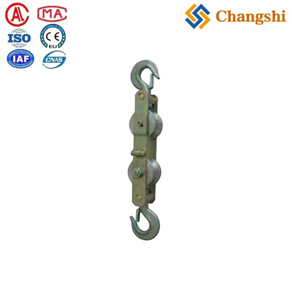 Double Pulley Optic Cable Replacer Anti-Lifting Hold Down Pulley Blocks For OPGW