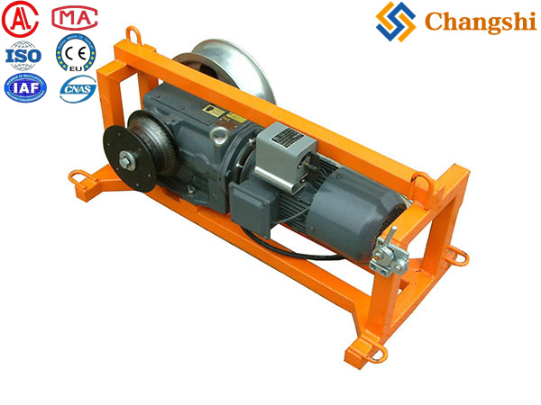 Dual-Drum Electric Cable Pulling Winch for Underground Installation