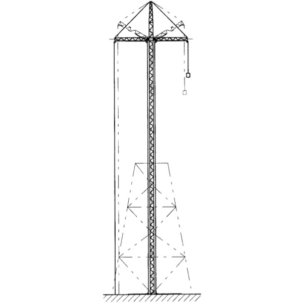 Duty Steel Swivel Frame Gin Pole for Extreme Load Lifting