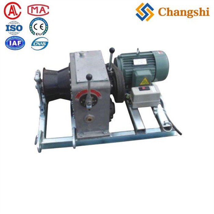 Electric Engine Powered Cable Pulling Winch For Overhead Power Transmission Line - Image 1