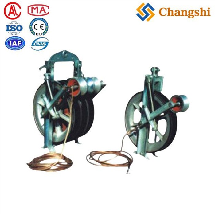 Grounding roller Stringing cable pulley Block for OHTL power transmission lines - Image 1