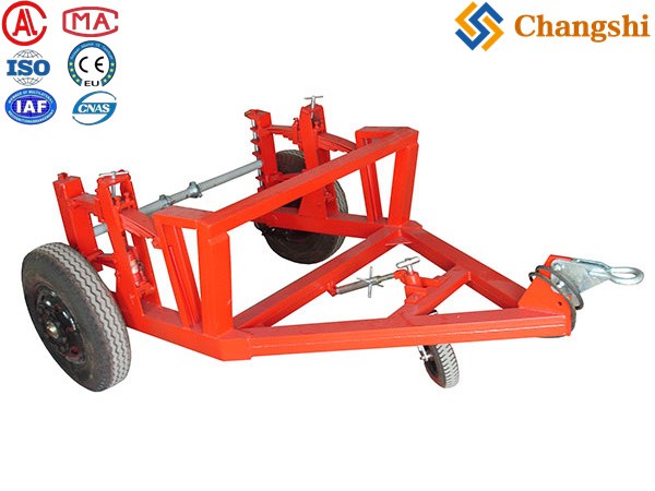 Heavy-Duty Cable Reel Transport Trailer - Image 1