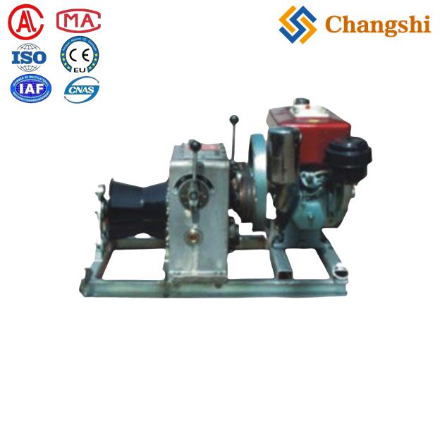 Heavy-Duty Diesel Engine Powered Winch for Pylon Erection