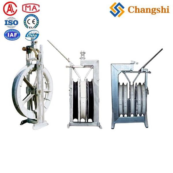 Helicopter Stringing Wire Rope Cable Pulley Block for power transmission lines