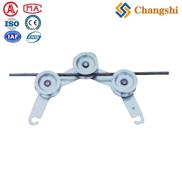 Hook Grounding Pulley Block For Overhead Transmission Line Stringing Maintenance - Image 1