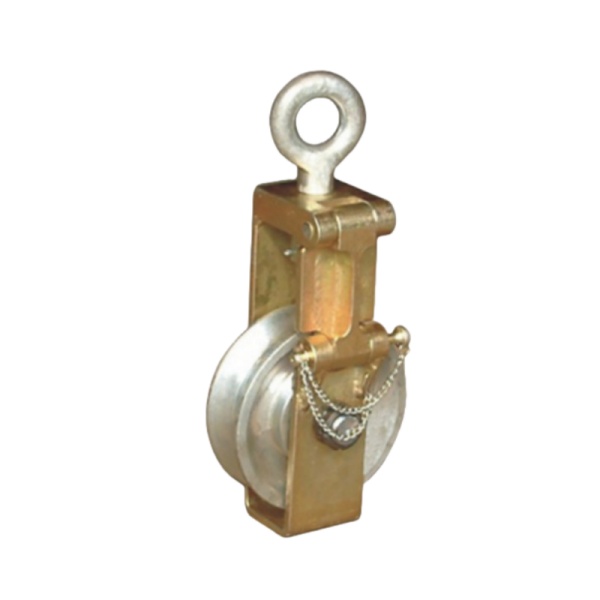 Open-Sided Last Block for Conductor Tensioning