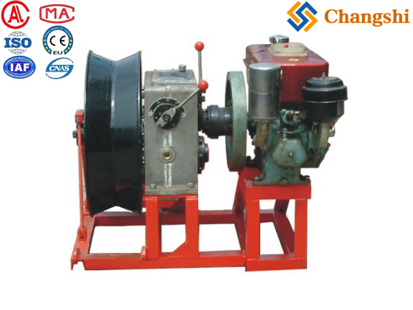Portable Gas Engine Powered Winch for OHTL Construction