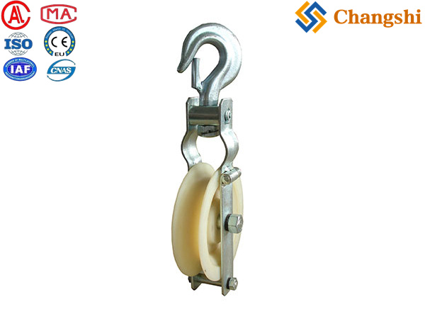 Single Sheave Overhead Line Stringing Block for Conductor Installation