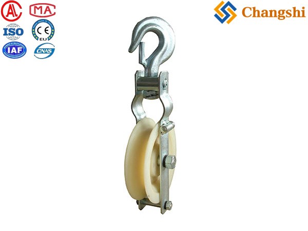 Single Sheave Overhead Line Stringing Block for Conductor Installation - Image 1