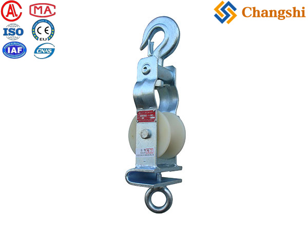 Universal Crossarm & Hook Mount Stringing Block for Versatile OHTL Installation