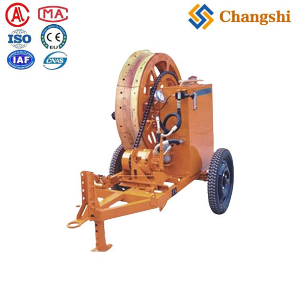 Winch Type Hydraulic Brake Tensioner For Overhead Transmission Line Cable Pulling Stringing