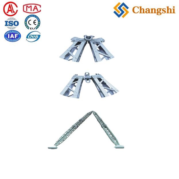 Aluminum Alloy A-Frame Lattice Gin Pole with Pulling Rope - Image 1