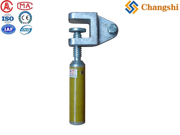 Insulated Grounding Operation Pole with End Clip - Image 1