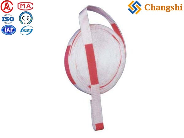 Red and White Brocade Nylon Warning Tape - Image 1
